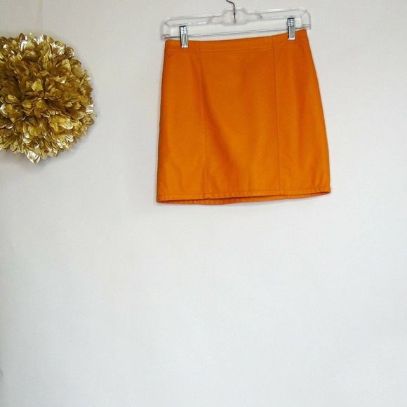 Forever 21 Dresses & Skirts - Forever 21 Womens Mini Pencil Skirt Burnt Orange Back Zipper S